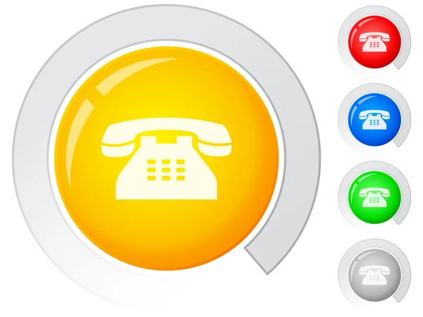 Buttons telephone — Stock Vector