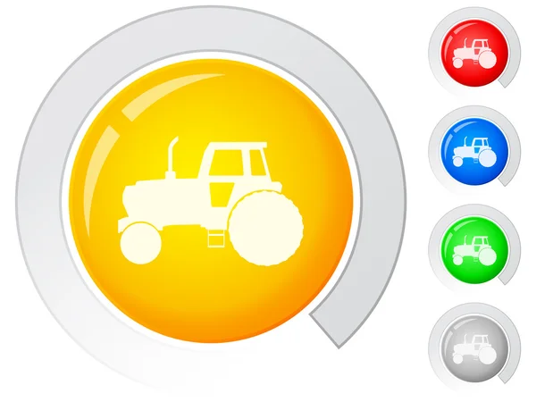 Buttons Traktor — Stockvektor
