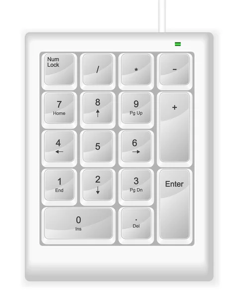 Numeriskt tangentbord — Stock vektor