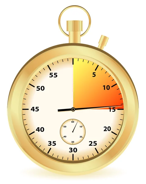 Chronomètre en or — Image vectorielle
