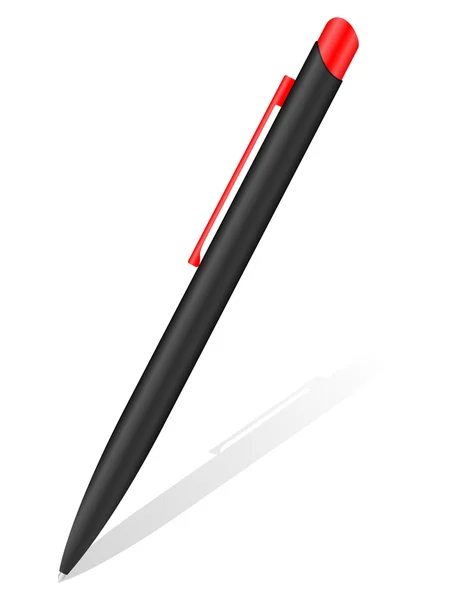 Ballpoint pen and shodow 2 — Stock Vector