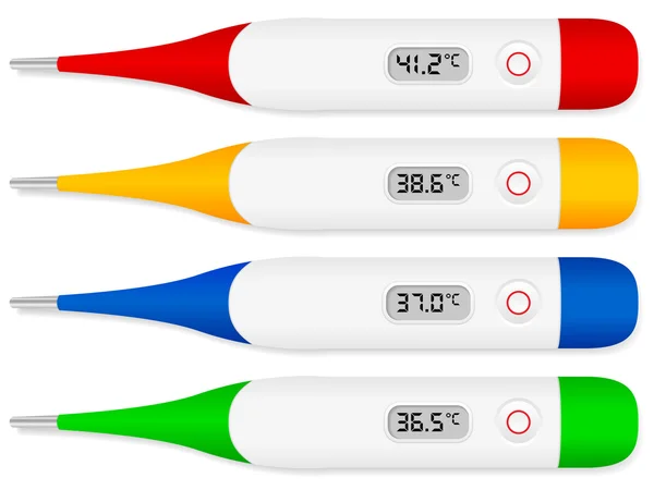 Medizinisches digitales Thermometer — Stockvektor