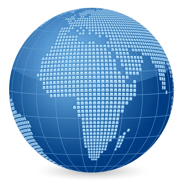Wereld globe pleinen — Stockvector