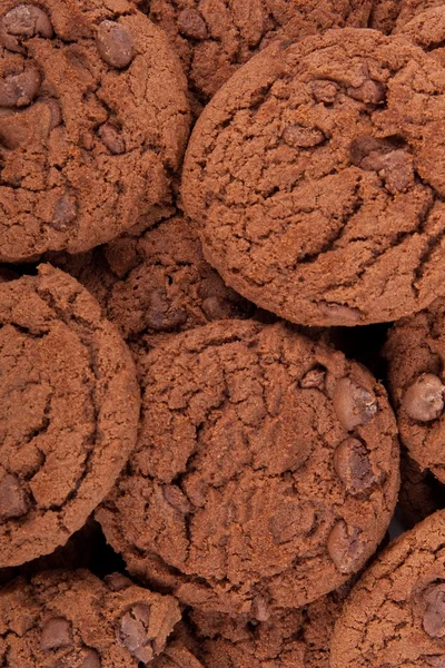 Stock image Chocolate chip cookies background vertical