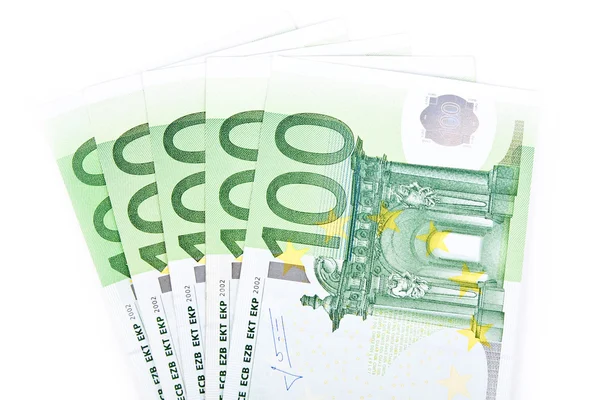 Isolado quinhentos euros — Fotografia de Stock