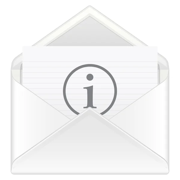 Envelope mail information — Stock Vector