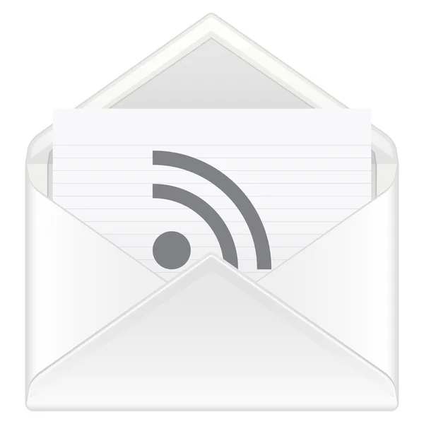 Enveloppe mail RSS — Image vectorielle