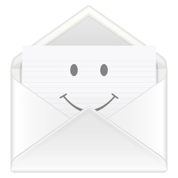 Envelope smile — Stock Vector
