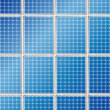 Solar panels background clipart