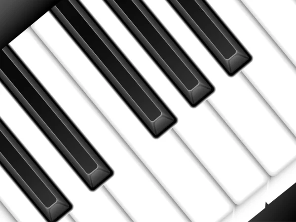Clavier piano — Image vectorielle
