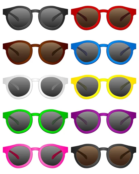Retro zonnebril — Stockvector