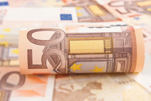 50-Euro-Hintergrund — Stockfoto