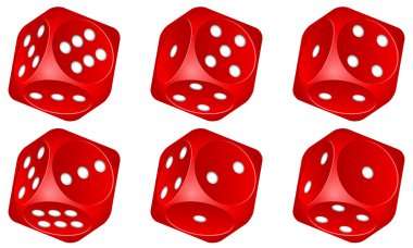 Dice set clipart