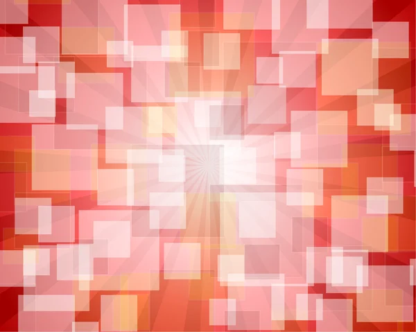 Röd rektangulär abstrakt bokeh — Stock vektor