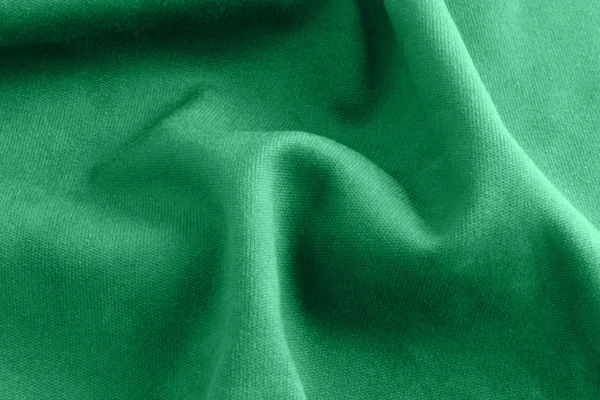 Green cloth texture — Stock Photo, Image