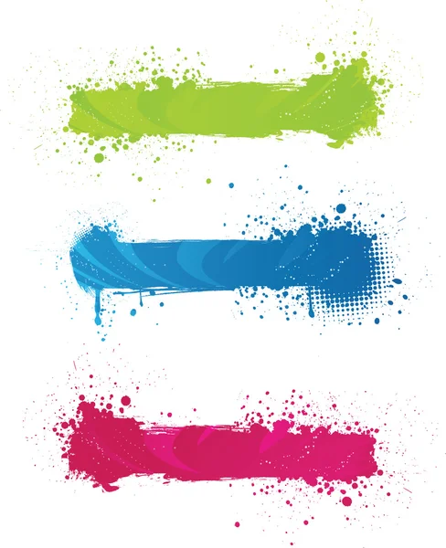 Banner grunge multicolore — Vettoriale Stock