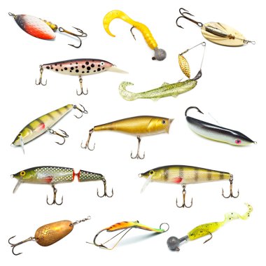 Fishing Baits Collection clipart