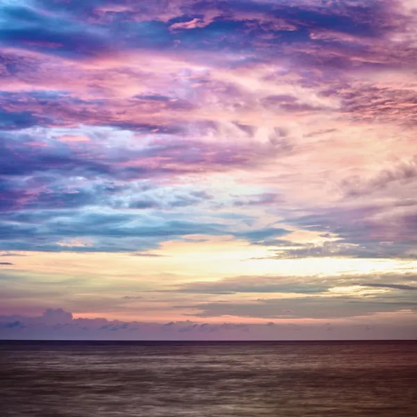 アンダマン海に沈む夕日 ストック画像