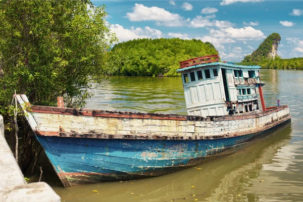 Vecchia nave tailandese — Foto Stock