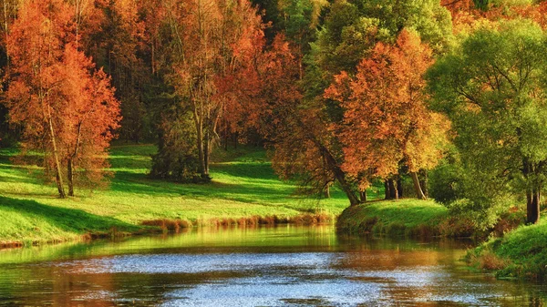 Outono em um lago — Fotografia de Stock