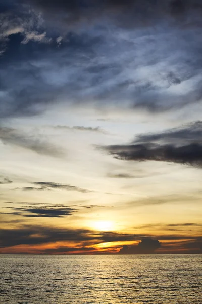Zonsondergang over de Andamanzee — Stockfoto