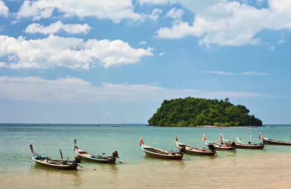 Barcos longos tailandeses — Fotografia de Stock