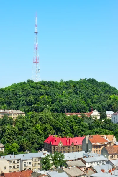 stock image Lviv Aerial View