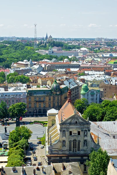 Lviv Aerial View — Stock Photo, Image