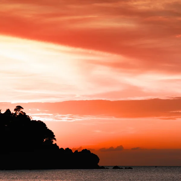 Захід сонця над Андаманське море — стокове фото
