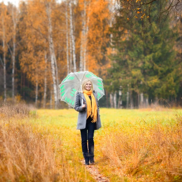 Beautiful Girl in Forest — Stock Photo, Image
