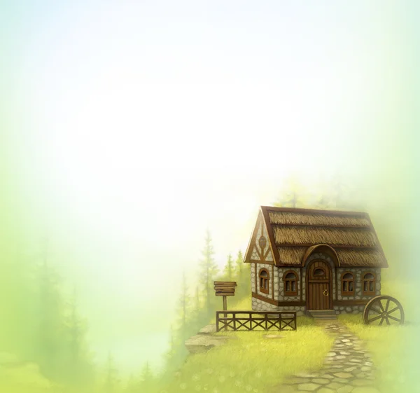 ᐈ Paisajes con casas de campo fotos de stock, imágenes casa de paisaje