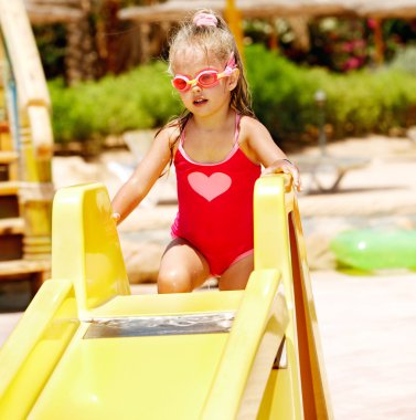 su kaydırağı aquapark, çocuk.