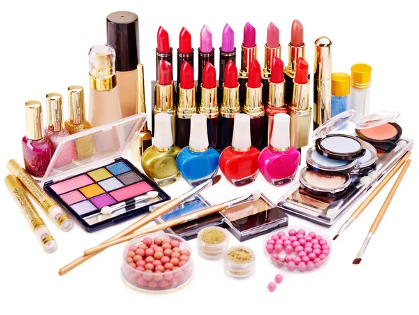 Dekorativní kosmetika na make-up. — Stock fotografie