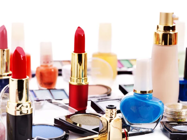 Dekoratív kozmetikai termékek sminkhez. — Stock Fotó