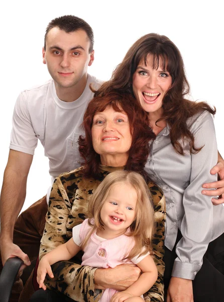 Portret van een gelukkig gezin — Stockfoto