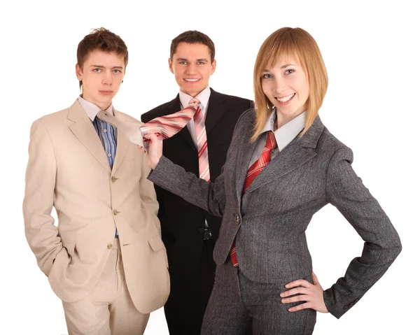 Group of in business suit. Feminism. — Stock Photo, Image