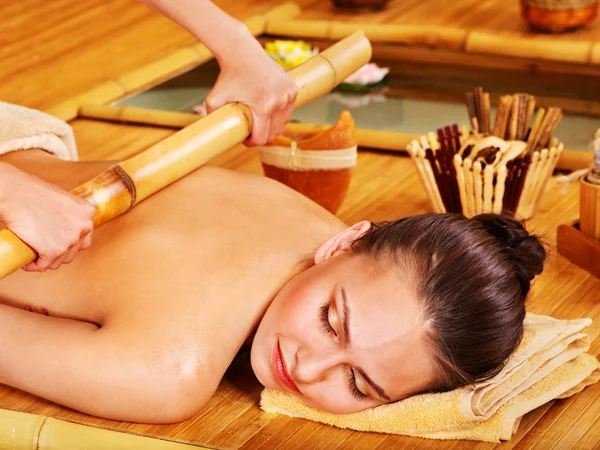 Bamboo massage. — Stock Photo, Image