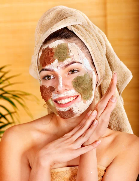 Natural homemade clay facial masks . — Stock Photo, Image