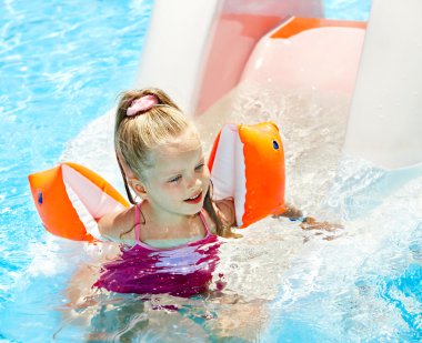 su kaydırağı aquapark, çocuk.