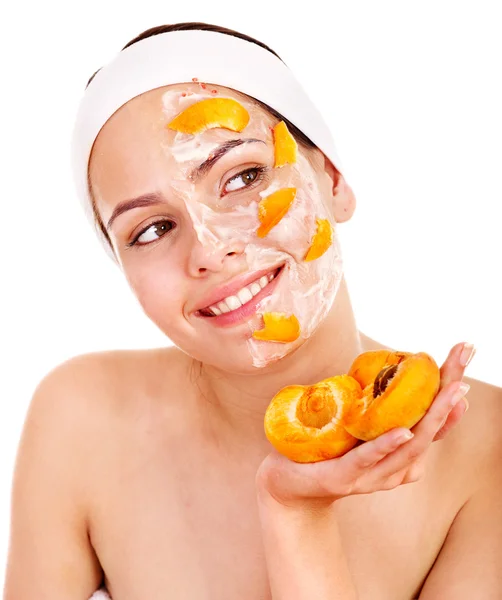 Naturliga hembakade frukt ansiktsmasker . — Stockfoto