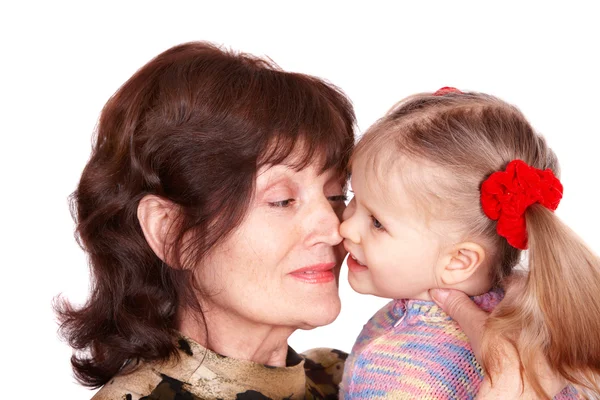 Família feliz avó e neta . — Fotografia de Stock