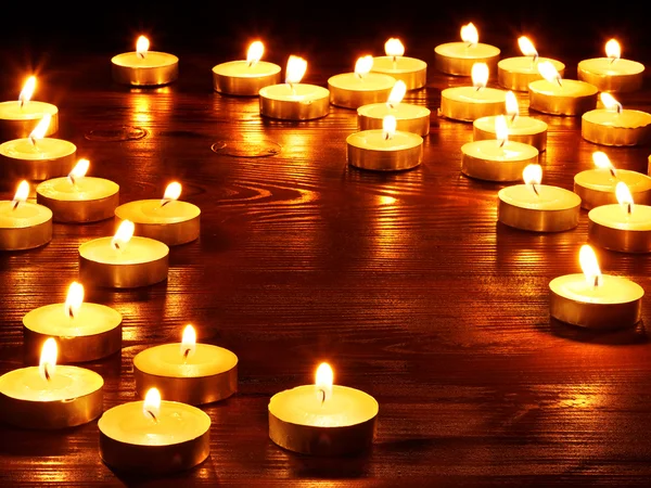 Group of burning candles. — Stock Photo, Image