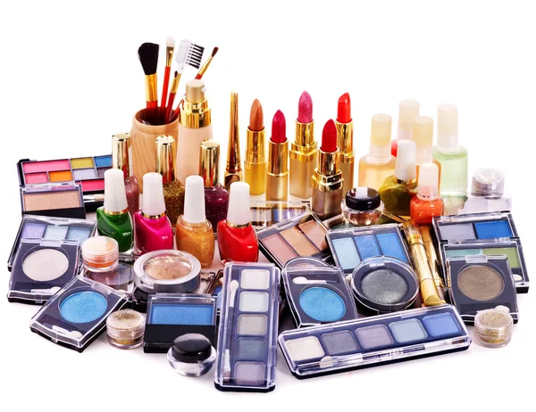 Dekorativ kosmetika för makeup. — Stockfoto