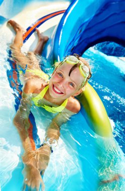 su kaydırağı aquapark, çocuk.