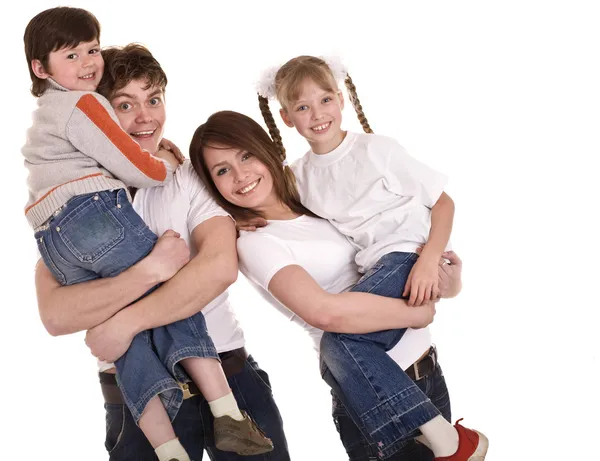 Šťastné rodinné výchovy dětí. — Stock fotografie
