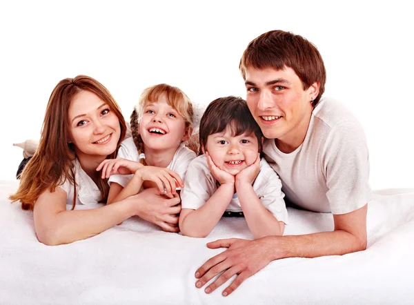 Gelukkig gezin met kinderen. — Stockfoto