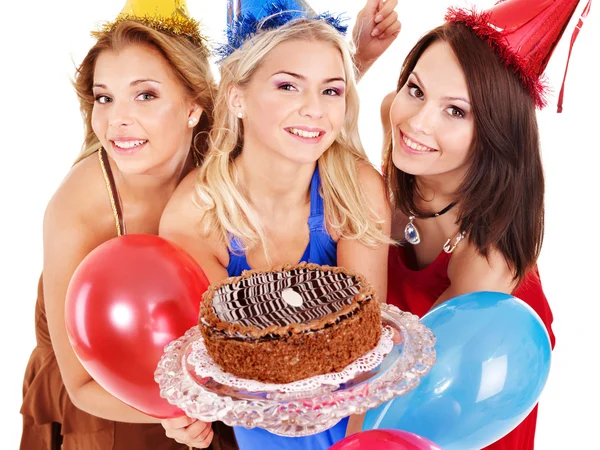 Grupo celebración de pastel . —  Fotos de Stock