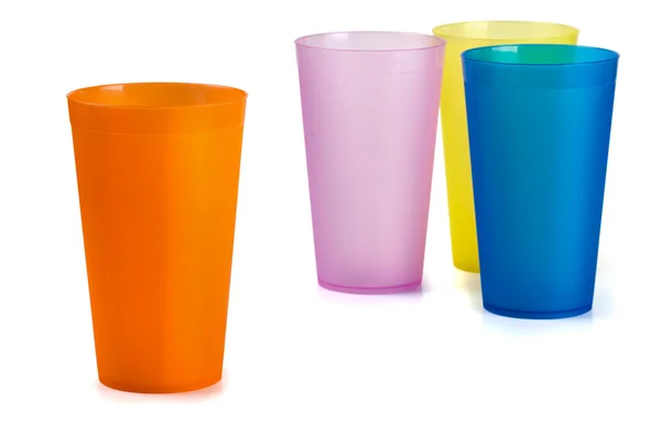 Vasos de plástico — Foto de Stock