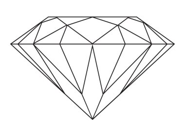 Diamond outline