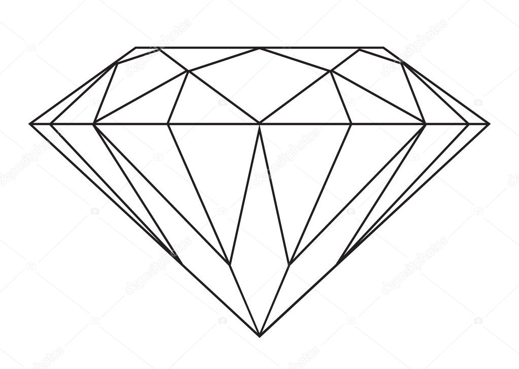 Diamond outline